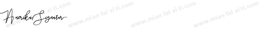 Amerika Signatur字体转换